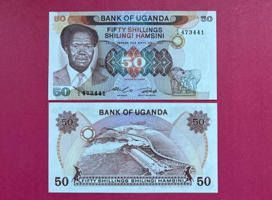 Uganda  50 shillings  1985  Pick  20a  ( Uncirculated )