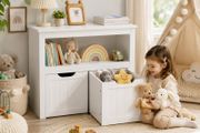 Kids Bookcase &amp; Toy Storage Unit with Pull-Out Storage Boxes