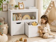 main image for ad Kids Bookcase &amp; Toy Storage Unit with Pull-Out Storage Boxes