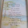 Vintage gold framed picture with inspirational quote from the 1960s Image 2