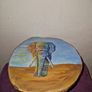 Hand painted wooden Elephant stand Image 5