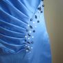 halter blue dress with rhinestones sizes xs/s and  m/l Image 2