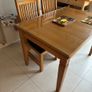 Solid Oak Kitchen Table & Chairs Image 3