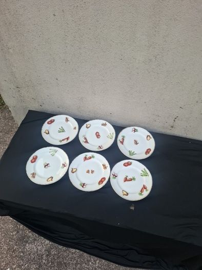 6 vegetables sides plates postage possible
