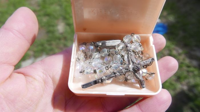 Vintage Rosary in a Decorative Box