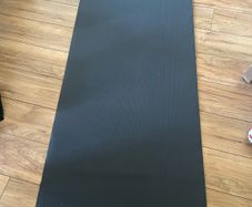 Manduka pro long yoga mat, hot yoga towel and meditation cushion