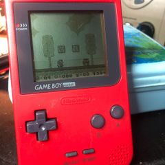 Retro Heaven - Lovely Condition Original RED Nintendo Gameboy Pocket - optional flash cart - #392