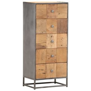 Drawer Cabinet 45x30x100 cm Solid Reclaimed Wood