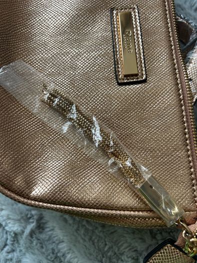 Dune Gold Snake Skin Waist Belt Bag New