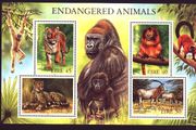 1998 Ireland Endangered Animals Commemorative Stamps Miniature Sheet Mint Never Hinged (MNH)