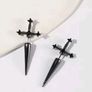 Rhinestone sword earrings Image 2
