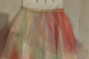 Pink net dress size 7-8