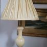 Mid-century pair of alabaster & brass table lamps Image 3