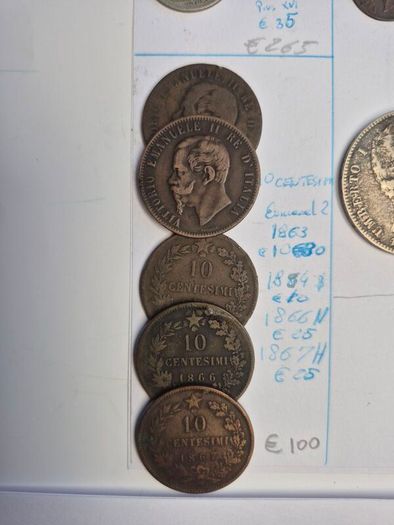 Coins Italy,  Vatican from 1842 to 1858
