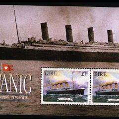 1999 Ireland Australia '99 (Exhibition) overprinted on Titanic Commemorative Stamps Miniature Sheet (MS31) Mint Never Hinged (MNH)