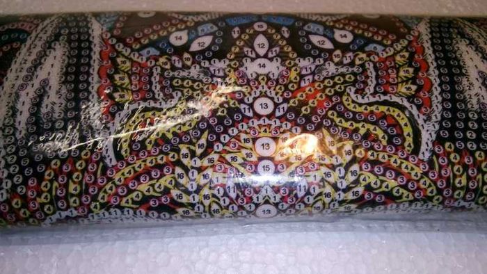Luminous Diamond Painting Kit. Wolf