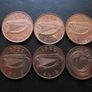 10 Irish 1 penny coins (1995-2000) Nice Condition! Image 3