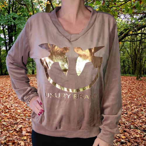 Velor sweatshirt