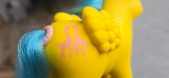 Tall Tails Tales Giraffe Happy Tails Ponies HTF MLP G1 My Little Pony