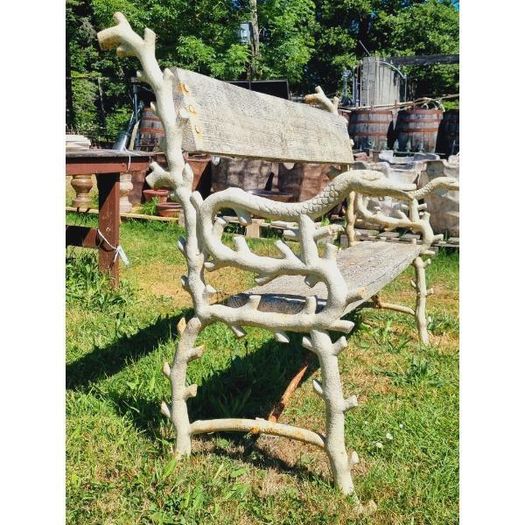 Bench Cast Iron and Timber Ornate Ends H23