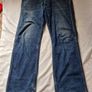 wrangler dustin jeans Size 34/32 button fly navy in excellent condition Image 5