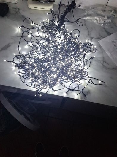 Christmas tree lights: 400 White Ultra Bright Led Chaser Lights