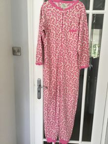 Ladies pink Onesie. Size small