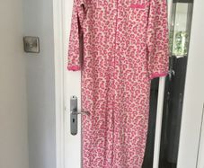 Ladies pink Onesie. Size small