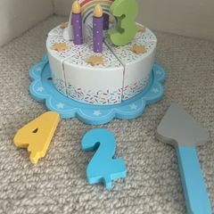 Wooden Toy Birthday Cake