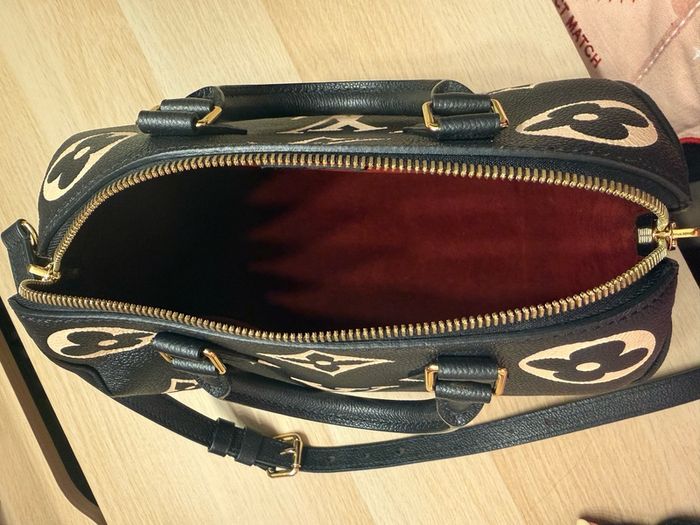 Louis Vuitton Speedy 25 Bandouliere Bicolour Monogram Empreinte (NFID) GH