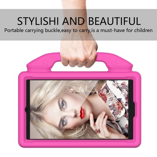 For Samsung Galaxy Tab A7 Lite Case Kids Shockproof Tablet Smart Cover With Thumbs UP EVA New Pink - FHT08SMTK4