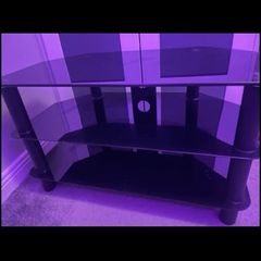 glass tv unit