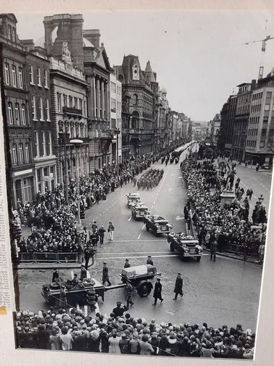 Framed Photograph ot the Funeral of President Erskine Childers