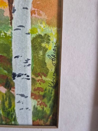 Original Kevin O Brien Irish Watercolour Autumn 2004