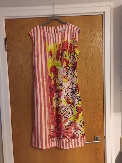L.K. Bennett Silk Dress.  S.12.  (100% Silk).  NEQ.
