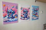 3 canvas 35x55cm each