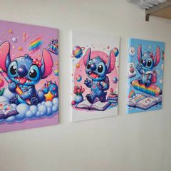 3 canvas 35x55cm each