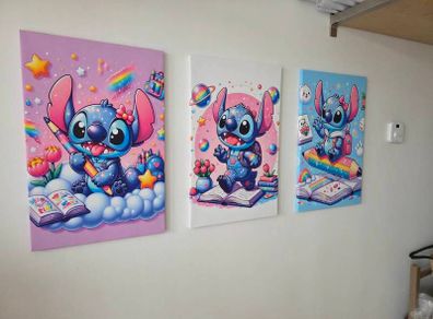 3 canvas 35x55cm each