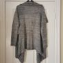 Grey Knitted Waterfall Cardigan Image 3