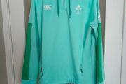 2025/26 Light green Canterbury IRFU Ireland Rugby half-zip training hoodie