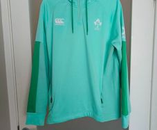2025/26 Light green Canterbury IRFU Ireland Rugby half-zip training hoodie