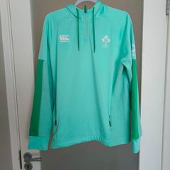 2025/26 Light green Canterbury IRFU Ireland Rugby half-zip training hoodie