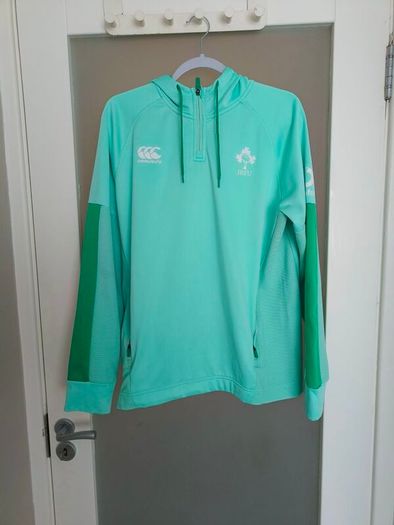 2025/26 Light green Canterbury IRFU Ireland Rugby half-zip training hoodie
