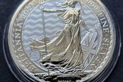 2025 Great Britain 1 oz Silver Britannia 2 Pound .999 Fine King Charles III Coin