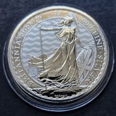 2025 Great Britain 1 oz Silver Britannia 2 Pound .999 Fine King Charles III Coin