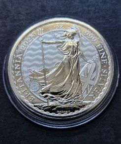 2025 Great Britain 1 oz Silver Britannia 2 Pound .999 Fine King Charles III Coin