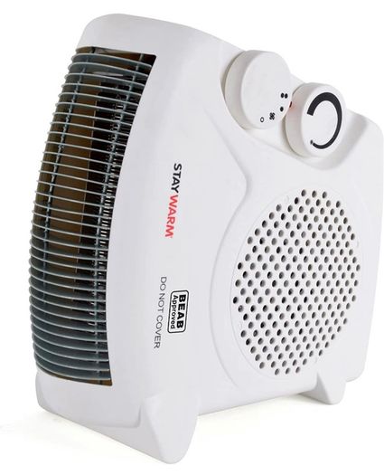 2000w Upright and Flatbed Fan Heater with 2 Heat Settings / Cool Blow Fan / Variable Thermostat / Frost Watch / Overheat Protection / BEAB and GS Safety Approved (FREE POSTAGE)