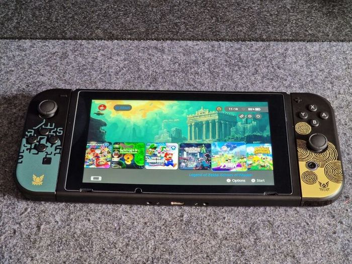 Modded Nintendo Switch V2 Zelda Edition Perfect Condition