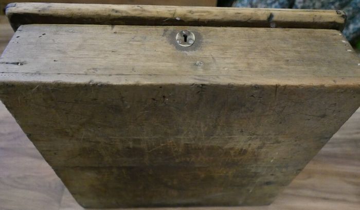 Antique  School Desk, Wooden Writing Slope