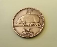 1964 Eire 1/2d Half Penny